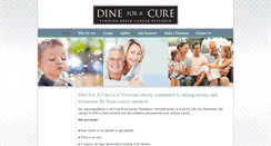 Desktop Screenshot of dineforacure.org